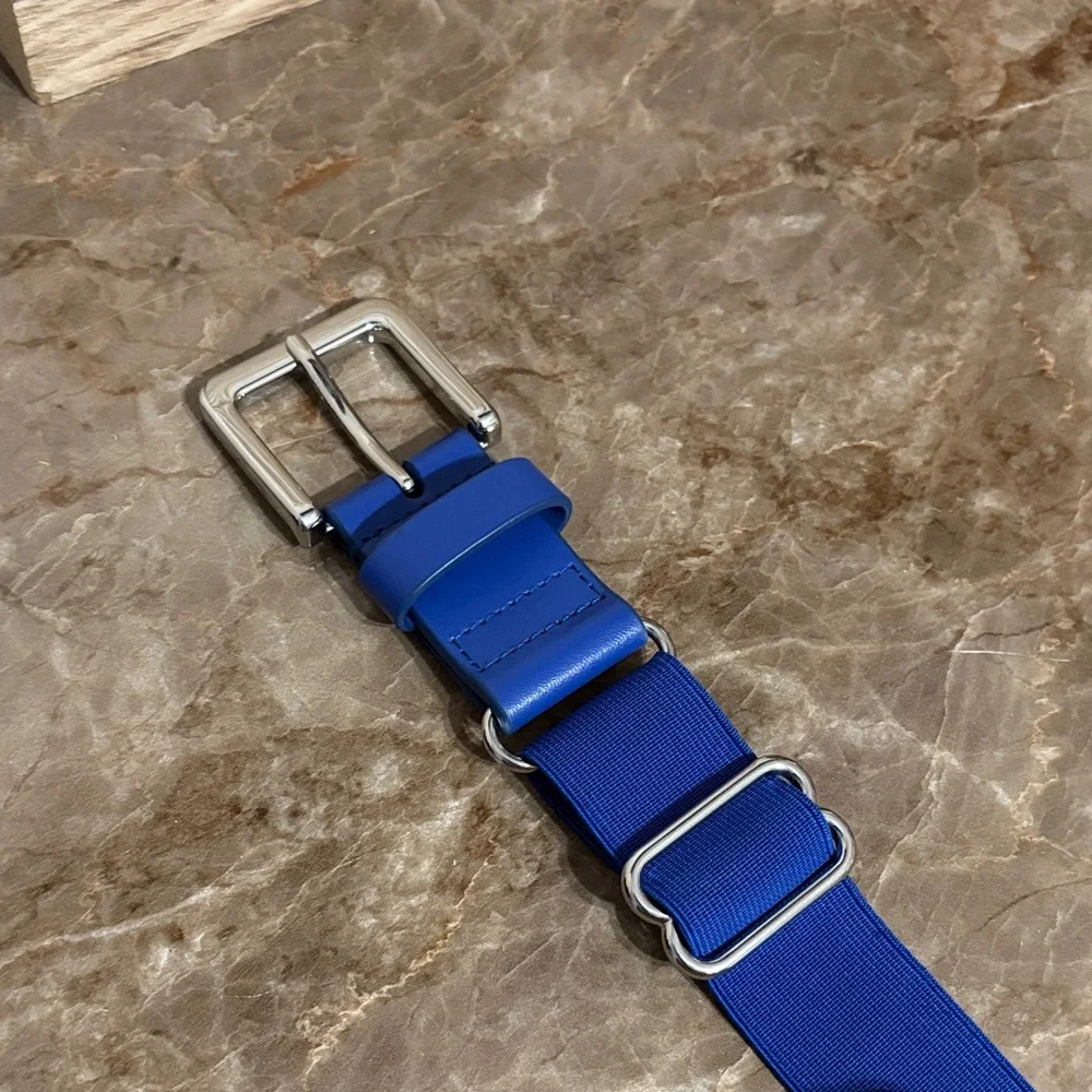 Under Armour Royal Blue Belt with Silver Buckle